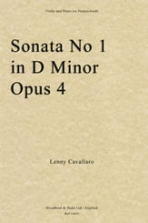 Sonata #1 in D minor, Op. 4 Violin and PIano cover